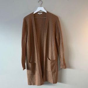 Madewell camel duster with pockets